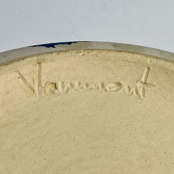 VERMONT POTTERY ELIZABETH ROMAN Studio Art Sponge Ware Pottery Dutch Oven MINT - Picture 12 of 13